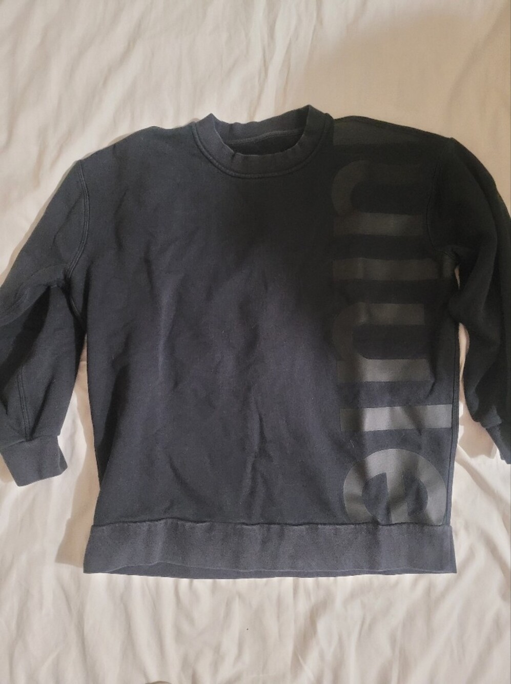 lululemon athletica Black Women’s Sweatshirt with Side Logo
